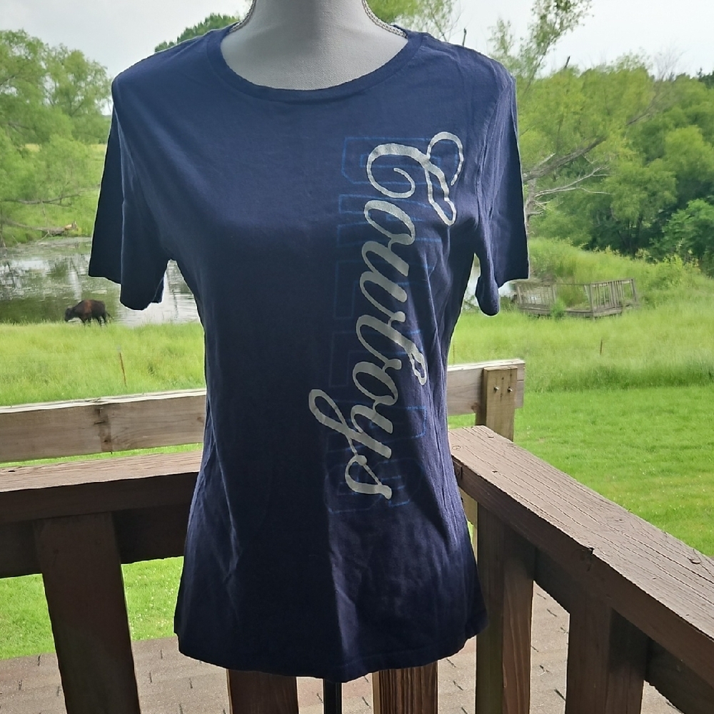NFL Blue Graphic Fitted Short Sleeve T-Shirt